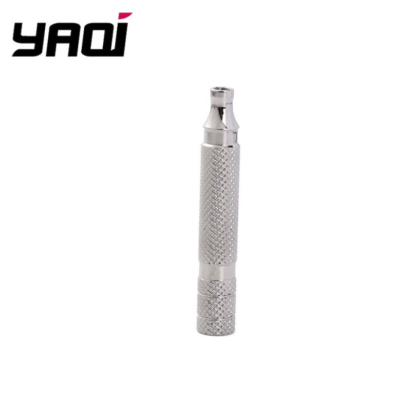Safety Razor Handle - Noble Razor Handle YAQI Polished Titanium