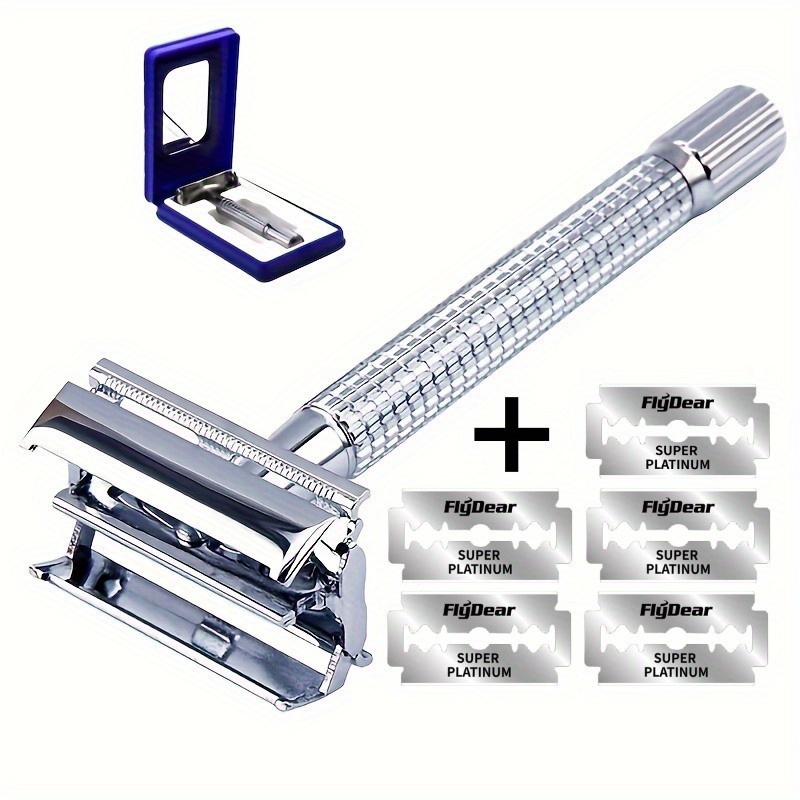 Safety Razor Handle - Double Edge Shaving Razor Set Classic