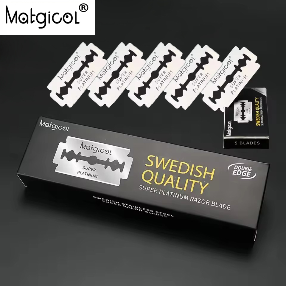 Safety Razor Handle - 10/20/30/50/100 Pcs Double Edge Blade Stainless