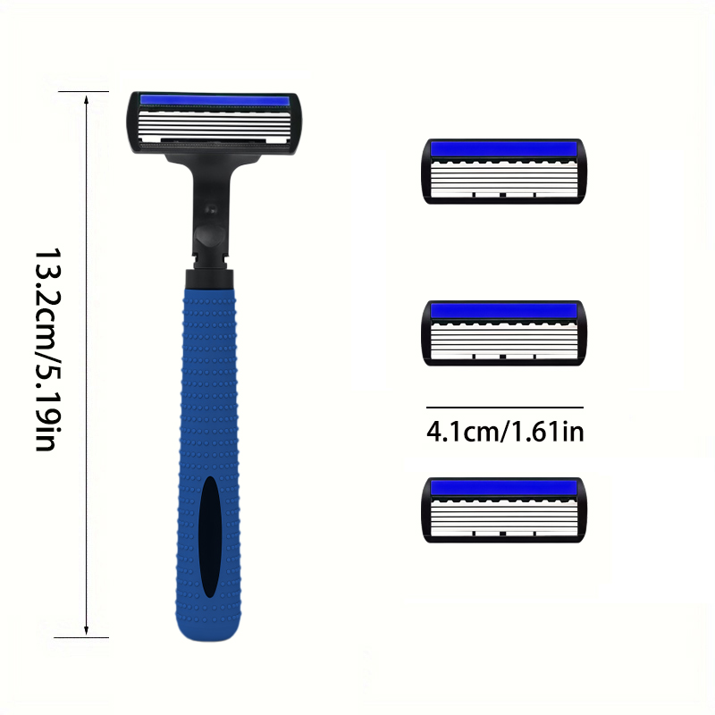 Men's safety shaver blade, sta - Safety Razor Handle avaliação e preço