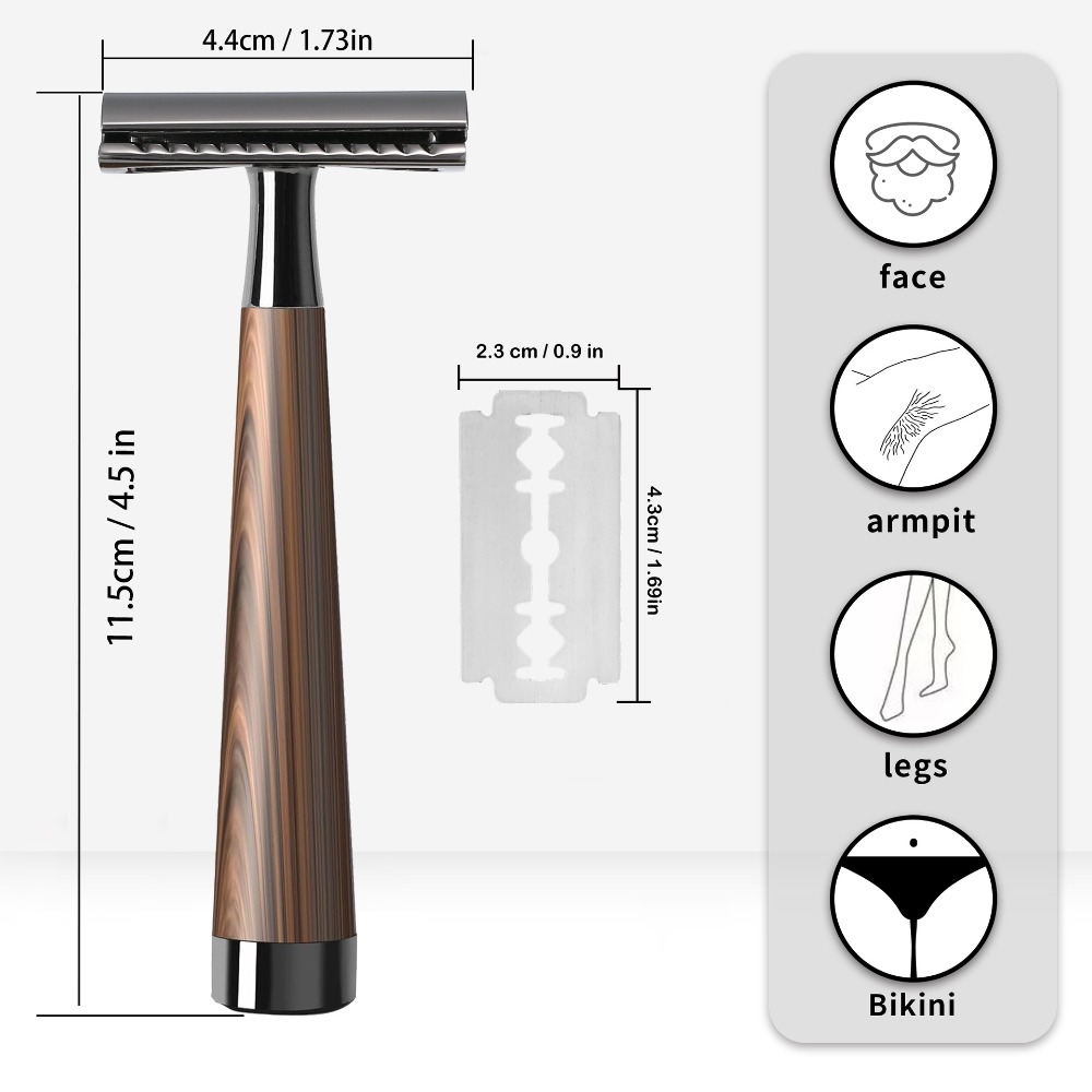 Professional Men's Double Edge - Safety Razor Handle avaliação e preço