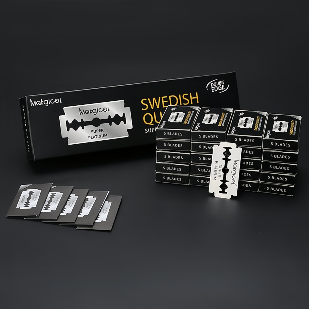 10/20/30/50/100 Pcs Double Edg - Safety Razor Handle avaliação e preço