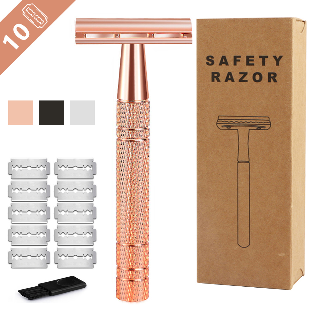 Rose Gold Razor,Classic Double - Safety Razor Handle avaliação e preço