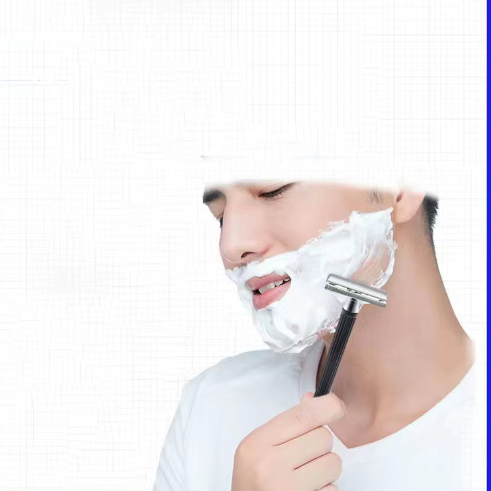 Stainless steel short handle c - Safety Razor Handle avaliação e preço