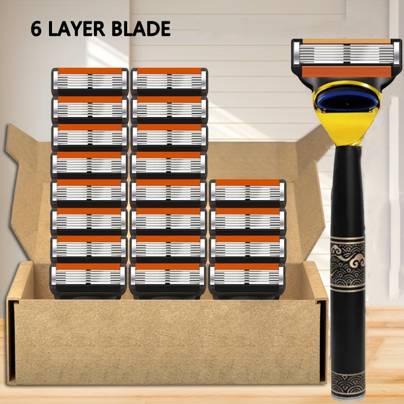 6-layer safety razor stainless - Safety Razor Handle avaliação e preço