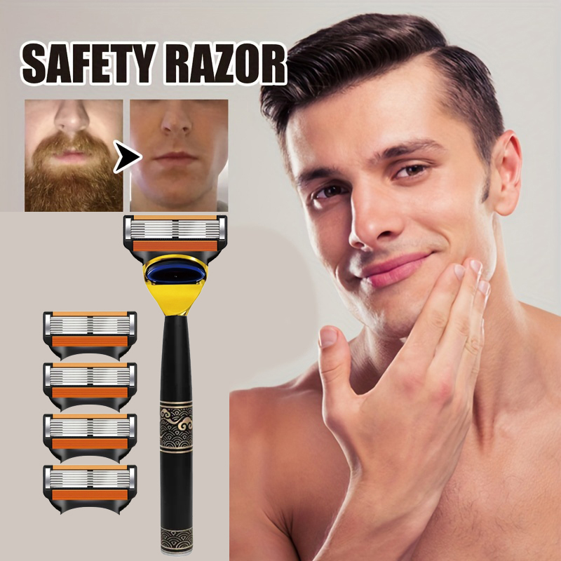 6-layer safety razor stainless - Safety Razor Handle avaliação e preço